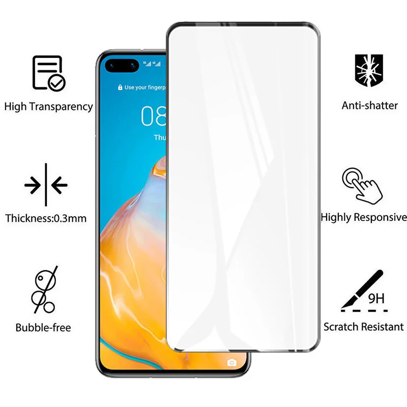 9D Screen Protector for Huawei P40 cristal huawei p40 lite tempered glass for huawei p40 lite 5g mica huawei p40 lite E lamina huawei p40