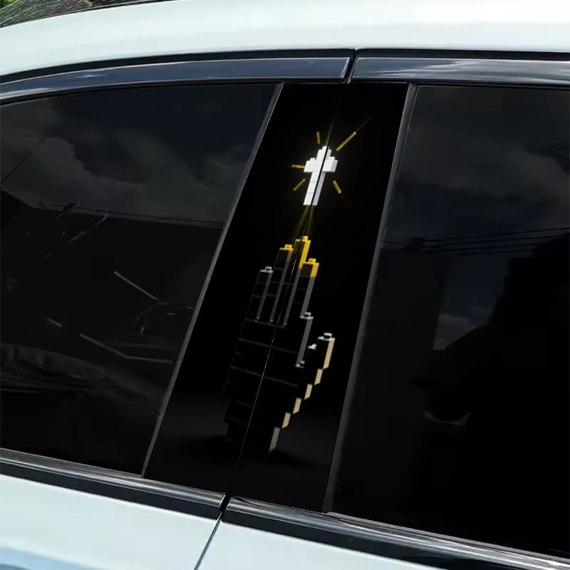 

Механические автомобильные наклейки Pixel Wind Sacred из 2 предметов: набор из 2 предметов — водонепроницаемые, устойчивые к царапинам, подходят для всех моделей — авто