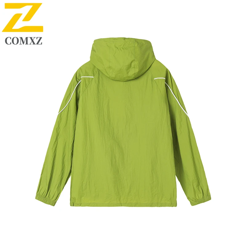 Summer Hooded Jacket Men's Casual Fishing Quick-drying Breathable Sun Protection Clothing Unisex Gym Training Running Light Coat