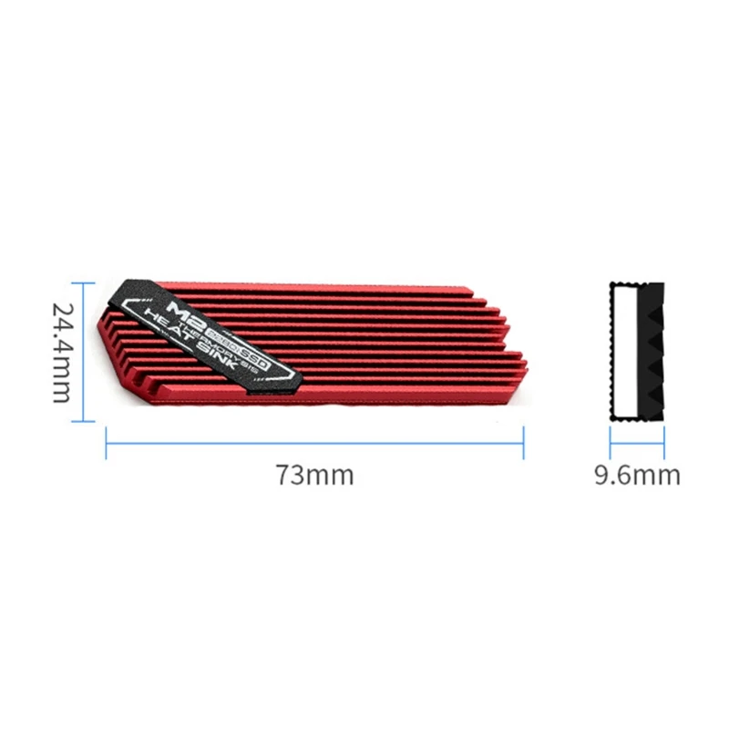 وحدة تبريد NVME PCI-E لـ M.2 2280 SSD قرص صلب مبرد تبريد حراري P