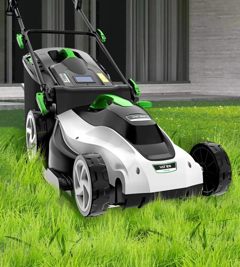 Hand-held lawn mower, lawn mowing, electric household small courtyard four-wheel high-power multi-functional new model