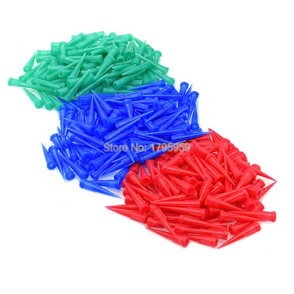 6000pcs Tapered Dispensing Tips Glue Dispensing Needle 18G 22G 25G Adhesive Epoxy Resin Tapered Tips Liquid Dispenser Needles