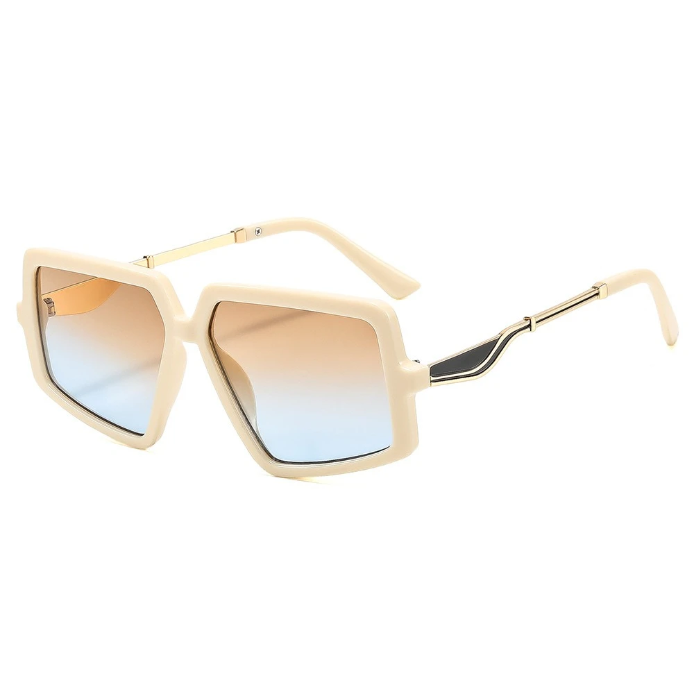 3270 Personalized Square Sunglasses for Men Women, Stylish Irregular Sun Glasses, Fashion Chic Rectangular UV400 Shades 604448