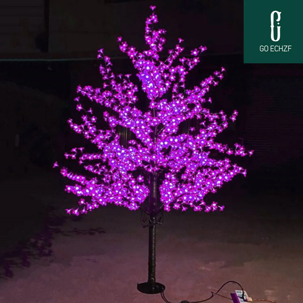 

Free ship 6.5ft 1.8M 864 pcs height LED Cherry Blossom Tree Outdoor Wedding Garden Holiday Christmas Light Decor LEDs