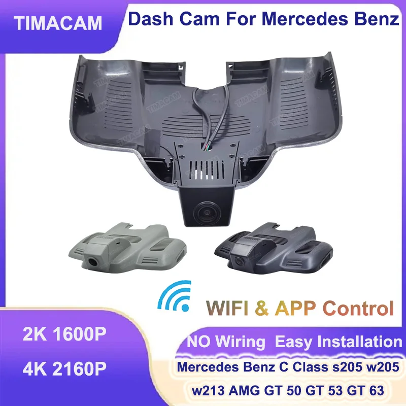 

2K 4K Wifi 24H Dash Cam for Mercedes Benz E Class w213 UHD 2160P Car Dvr Recorder for Mercedes C Class s205 w205 AMG GT 53 63 50