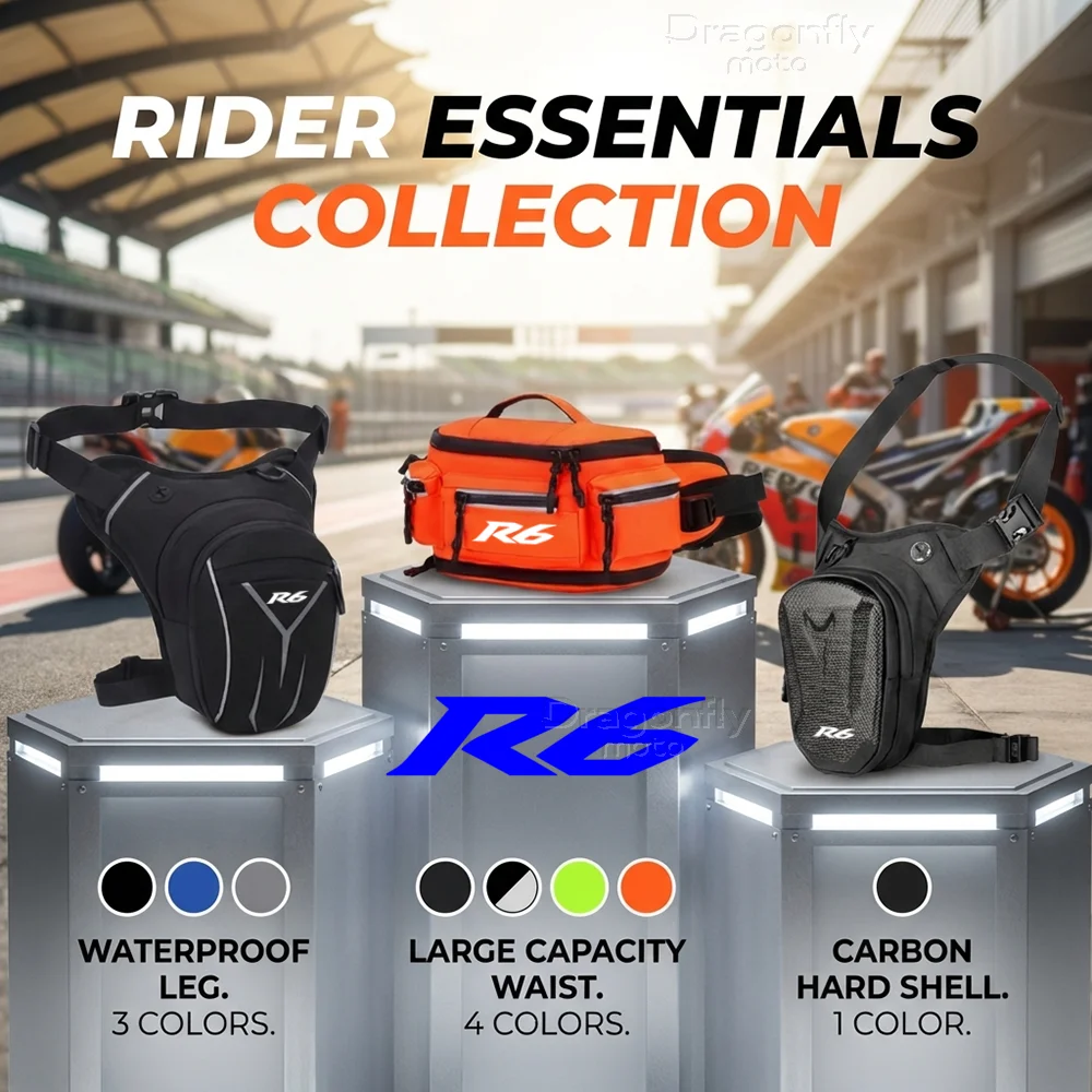 For Yamaha YZFR6 YZF R6 R6S 1999-2015 2005 2007 2010 Motorcycle Leg Bag Waterproof Rider Waist Bag Cycling Bike Crossbody Bag