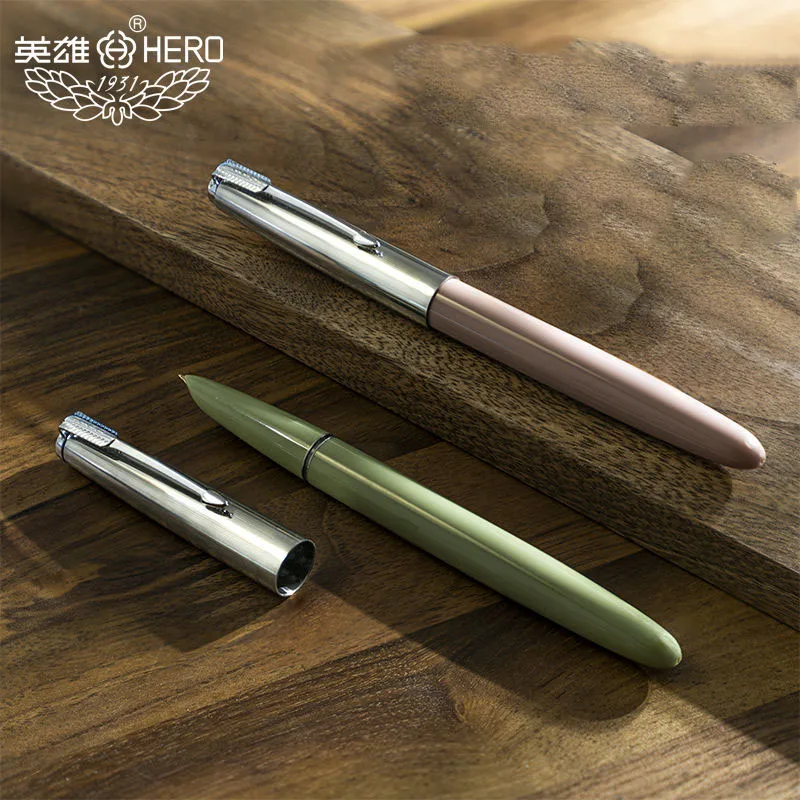 1pc Hero 616 fountain pen new color plastic popular F nib classic Stationery Office School Supplies Pen