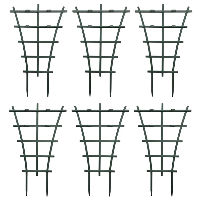 

2/6/12 Pcs Garden Mini Climbing Trellis DIY Plastic Superimposed Potted Plant Support Trellises for Plants Vines