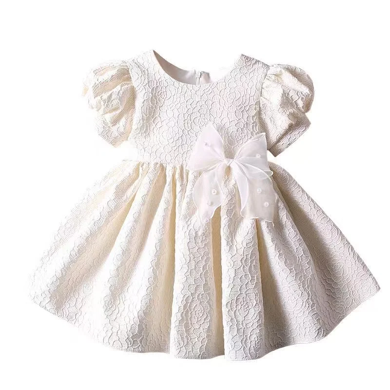 Girls Summer Princess Dress High end One Year Old Girl Treasure Dress Fashionable High end Flower Girl Wedding Little Girl Dress