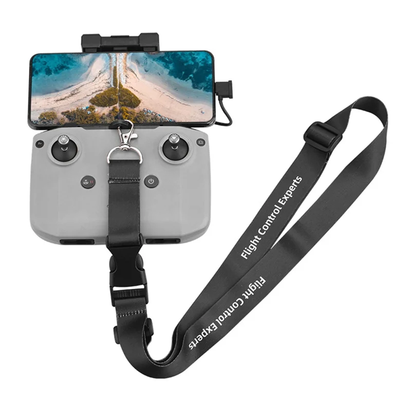 -A25M حبل قابل للتعديل لـ DJI MINI 3/Mini 3 Pro/AIR 2/2S جهاز التحكم عن بعد مع خطاف مشبك ثابت ملحقات طائرات بدون طيار للكاميرا