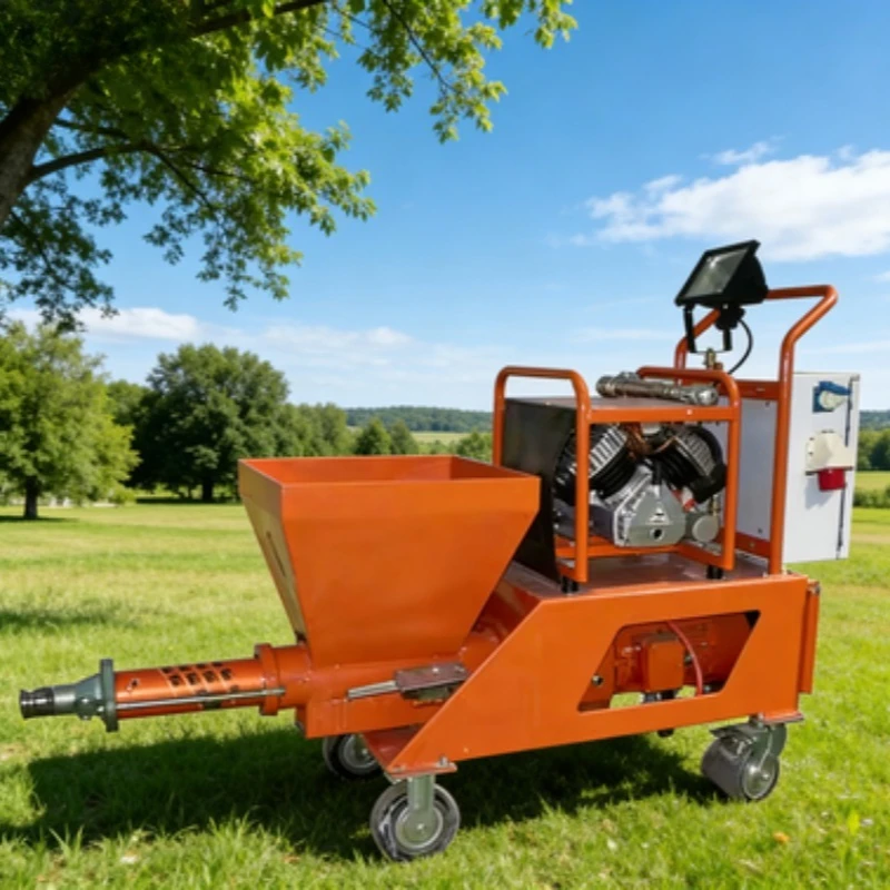 

Compact Mortar Spraying Equipment for Building Wall Repair