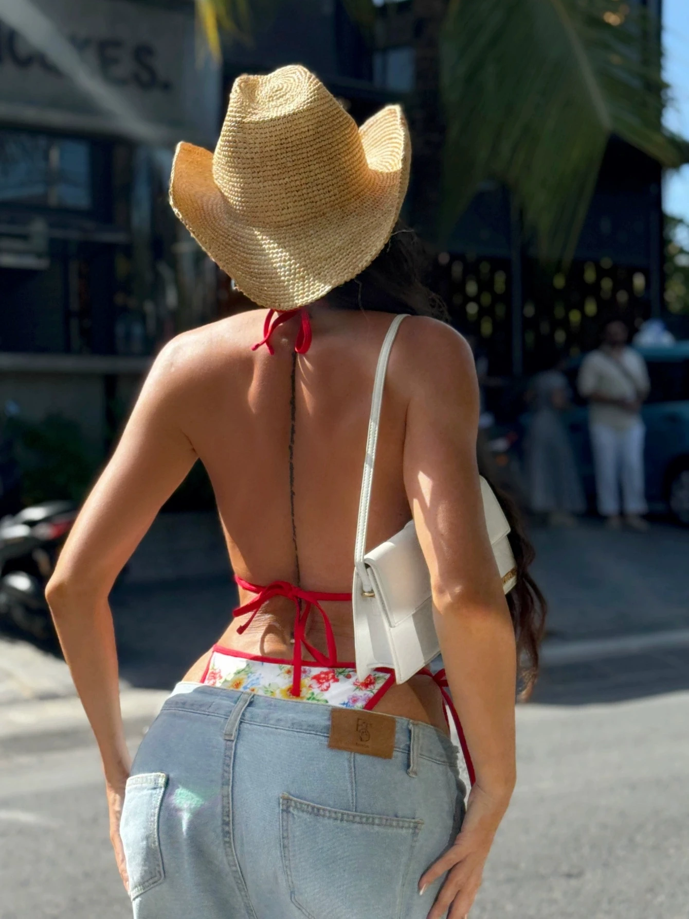 DEKA col licou ensemble de Bikini fleuri motif Triangle tasse maillot de bain fendu été Cool maillots de bain confortable