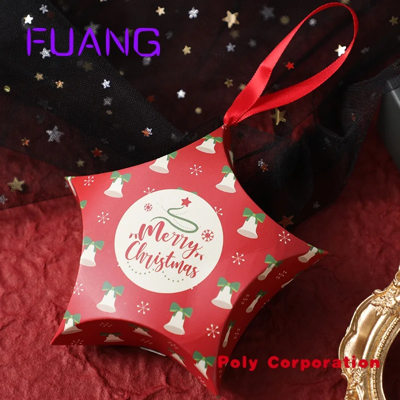 Custom  Custom high quality creative Christmas candy box custom Christmas gift box star candy gift packagipacking box for small 