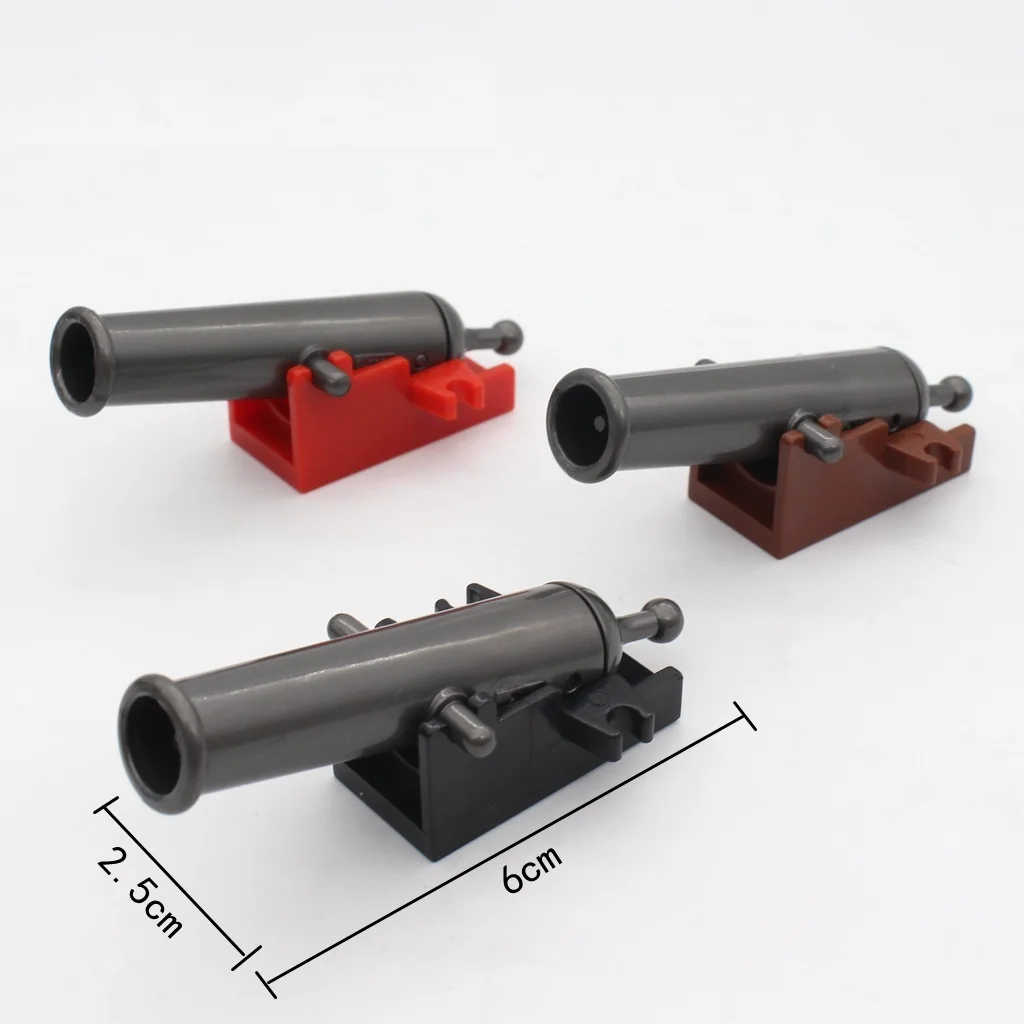 Napoleonic Wars Military Navy Pirate Ship Artillery Weapons Army Mini Action Figures Accessories Building Blocks Toy Brick Gift