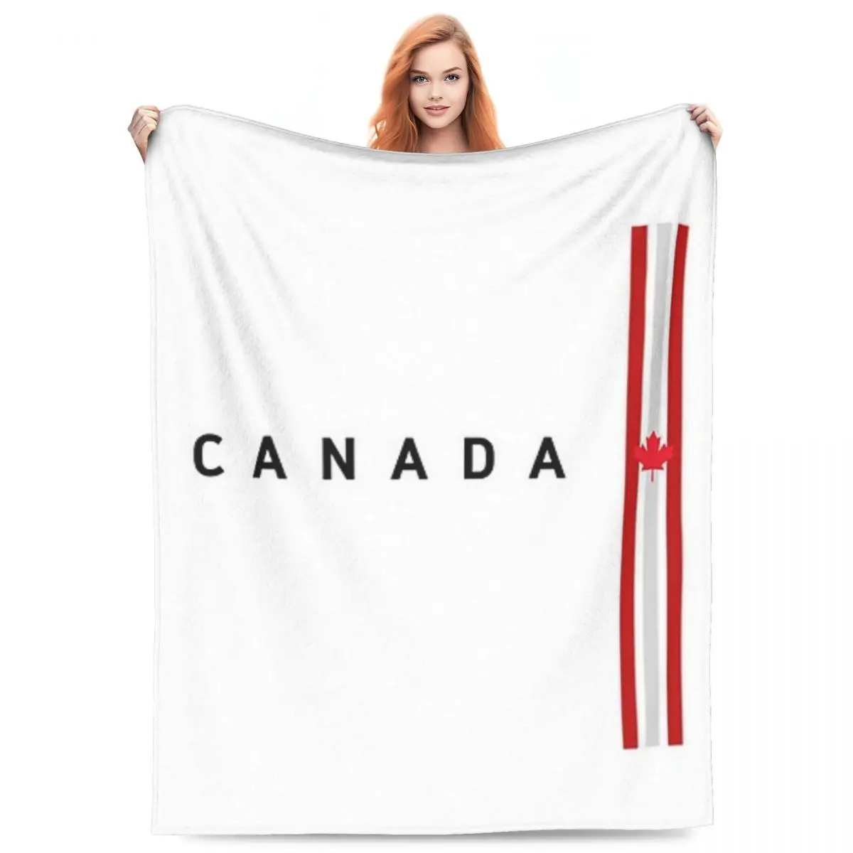 

Canada Flag National Culture Blankets Flannel Sofa Portable Throw Blankets for Couch Bedding Outdoor Throws Bedspread Quilt