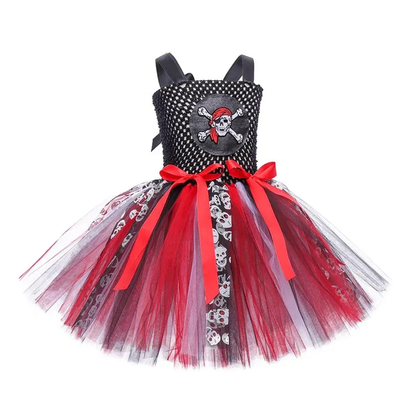 هالوين كرنفال حفلة الكابتن القراصنة ازياء الاطفال فستان بتصميم حالم تأثيري للفتيات القوطية فتاة فستان هالوين كرنفال الملابس