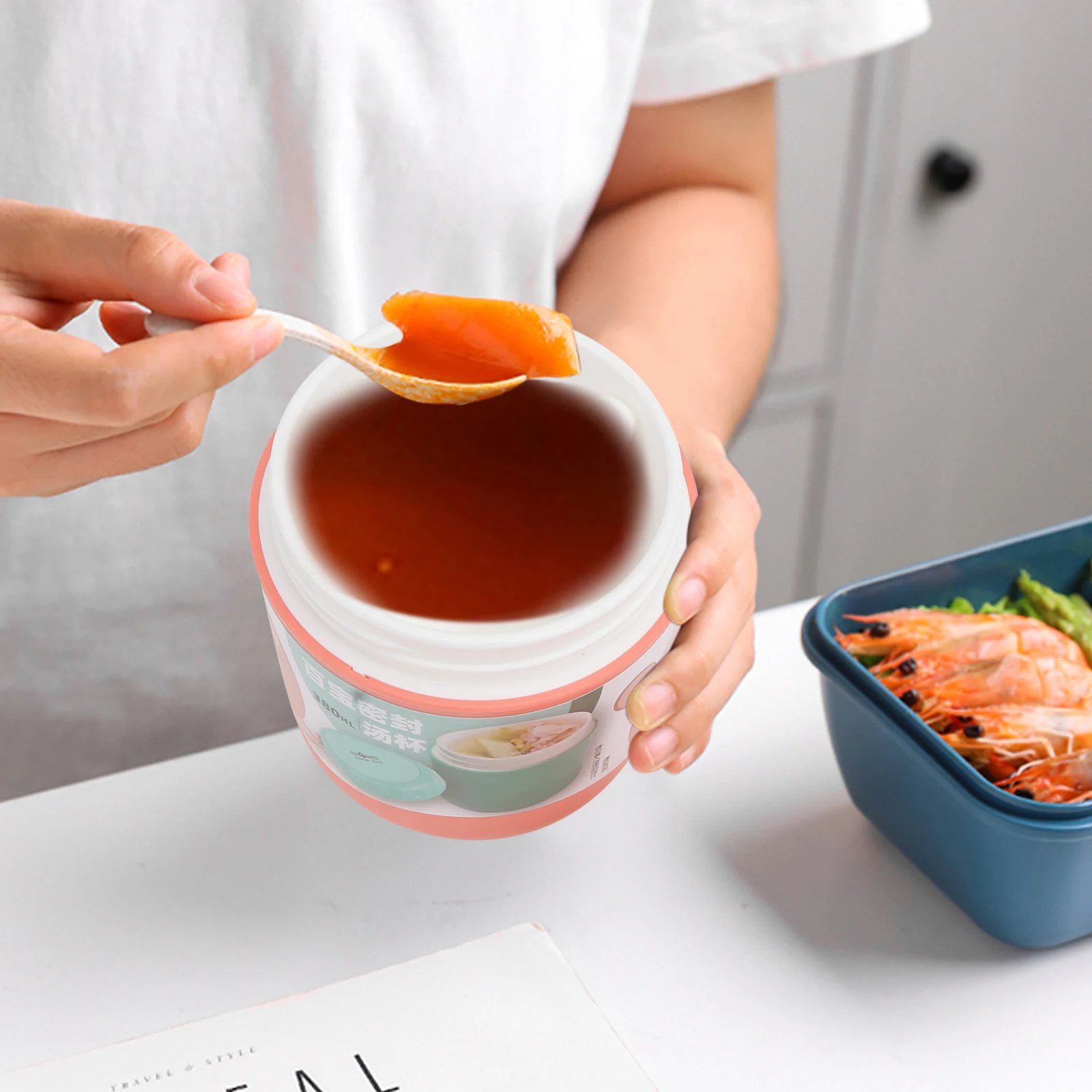 

Portable Breakfast Cup Insulated Soup Cups Food Container High Quality Safe Food Grade Materials Sealed Design No Leakage Easy