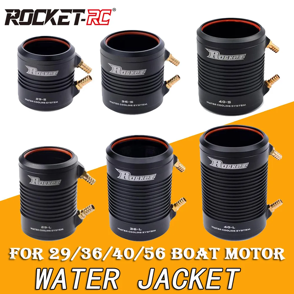 ROCKET-RC 29 36 40 56 Water Cooling Jacket Cover for 2948 2968 3660 3670 3680 4074 4082 4092 5682 5692 RC Boat Brushless Motor