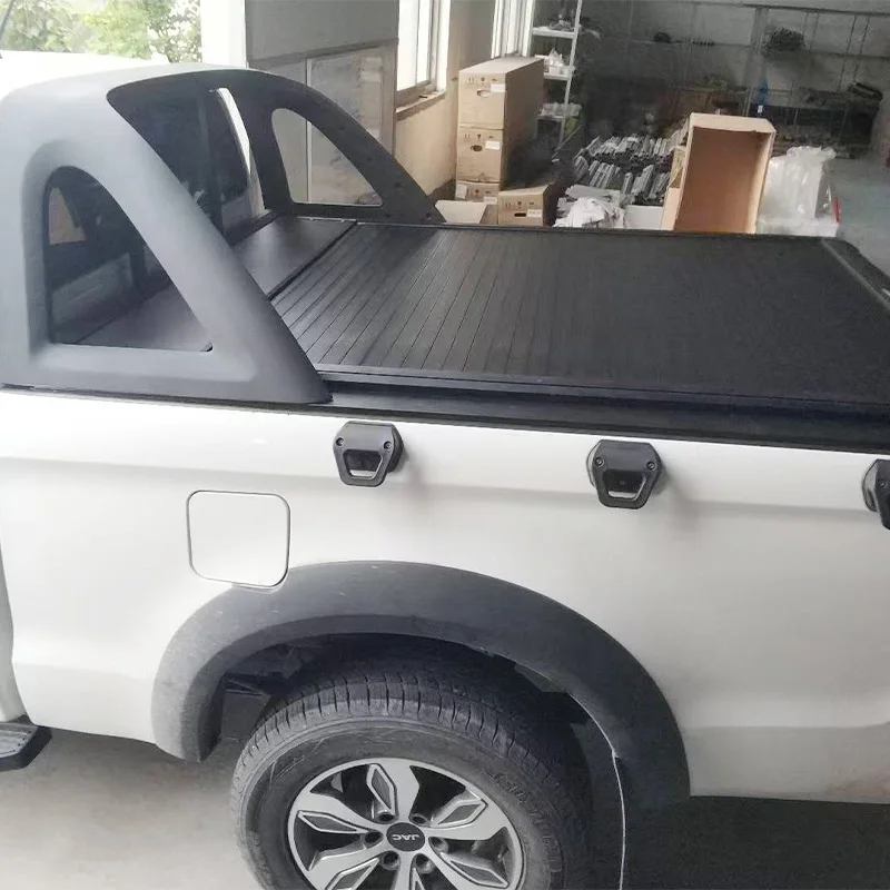 

For JAC Shuailing T6 Pickup Manual Roll-Up Tonneau Cover - Truck Bed Roll Cover Full Set Modification Accessories Kit