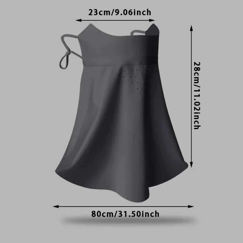 Sunscreen Mask Traceless for Women Ice Silk Anti-ultraviolet Summer Breathable Thin Cover Face image 2