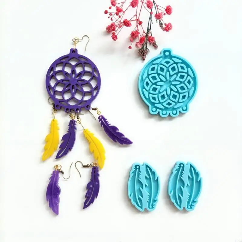 

400A Dreamcatcher Silicone Mold for Epoxy Resin Wall Hanging Charm Decor