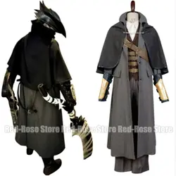 Bloodborne Cosplay Costume Outfit Full Set The Hunter Black Cosplay Hat Jacket