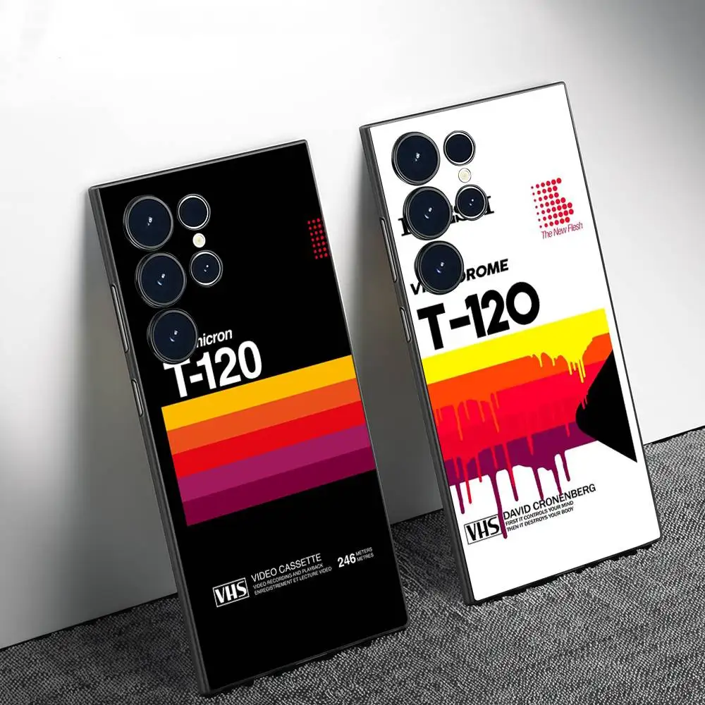 

VHS Video Tape Label Phone Case Phone Case For Samsung Galaxy S25 S24 S22 S23 Ultra S21 S20 Plus Frosted Full Soft Case