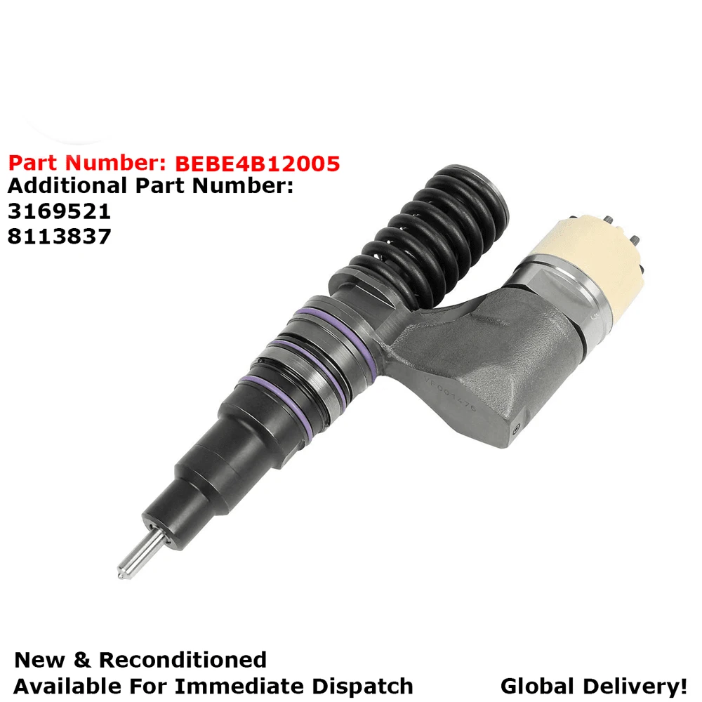 

Heavy Truck Fuel Injector BEBE4B12005 3169521 A3 Nozzle L019PBB for Volvo Engine D12 3039 US2000 Spec 345/385/425HP