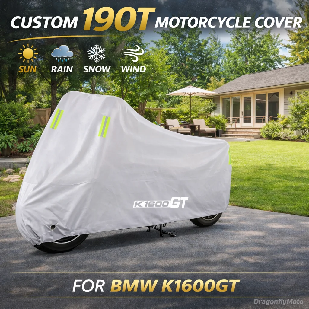 

For BMW K 1600GT K1600 GT K 1600 GT 2016-2021 Motorcycle Cover Silver Waterproof UV Rain Dust Sun Outdoor Indoor Protector