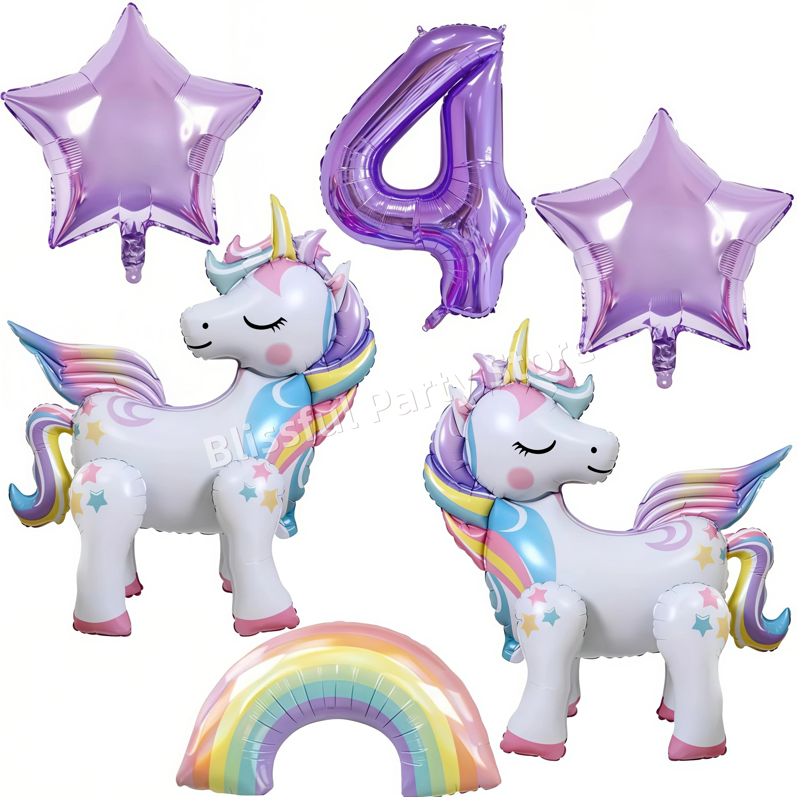 Eenhoorn Ballonnen Verjaardag Decoratie Regenboog Eenhoorn Folie Ballon Feestartikelen Kamer Decor Kinderen Meisjes Gunst Baby Douche Globos