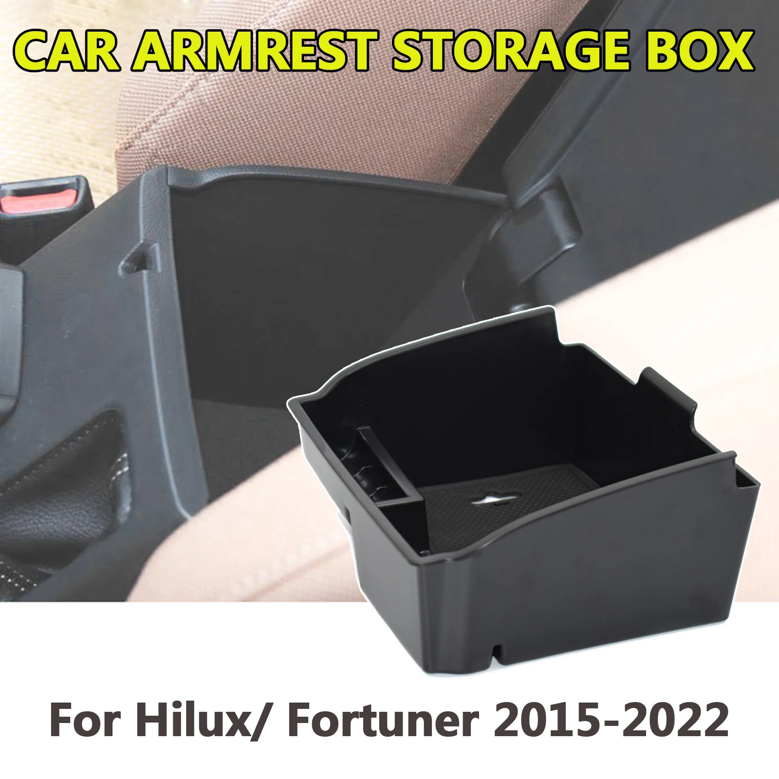 

For Toyota Hilux Fortuner 2016 2017 2018 2019 2020 2021 2022 Car Armrest Storage Box Center Console Organizer Tray Pallet Holder