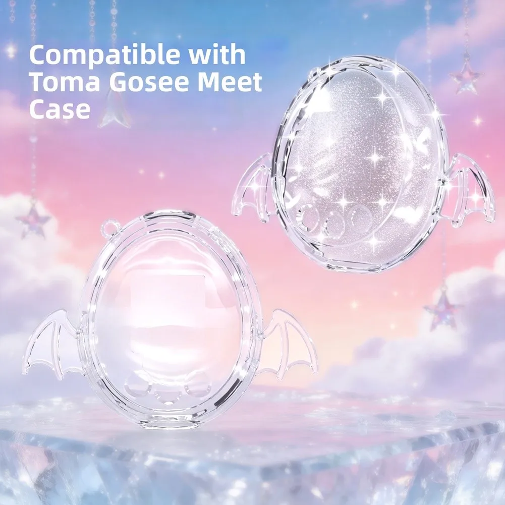 Transparent PC Protective Case High PC Transparency For Tamagotchi Meets Scratch Drop Resistant Replace Practical Daily Use