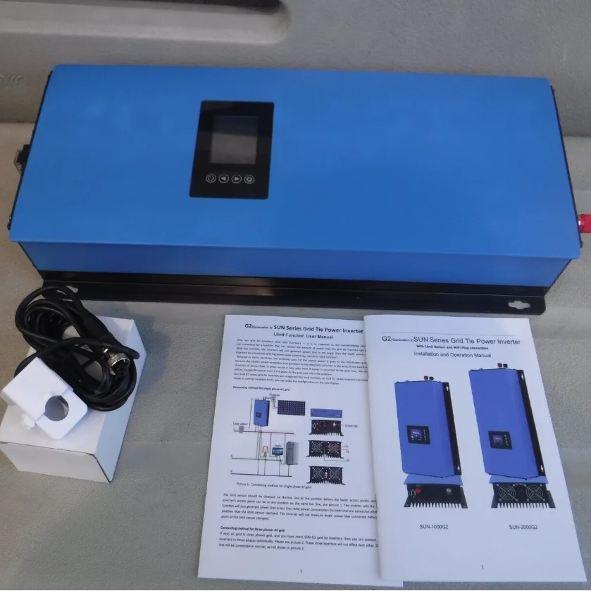 1kw 2kw Wind Inverter 2000w 1000w Grid Tie Inverter with Limiter Sensor with Wifi Wind Turbine Inverter