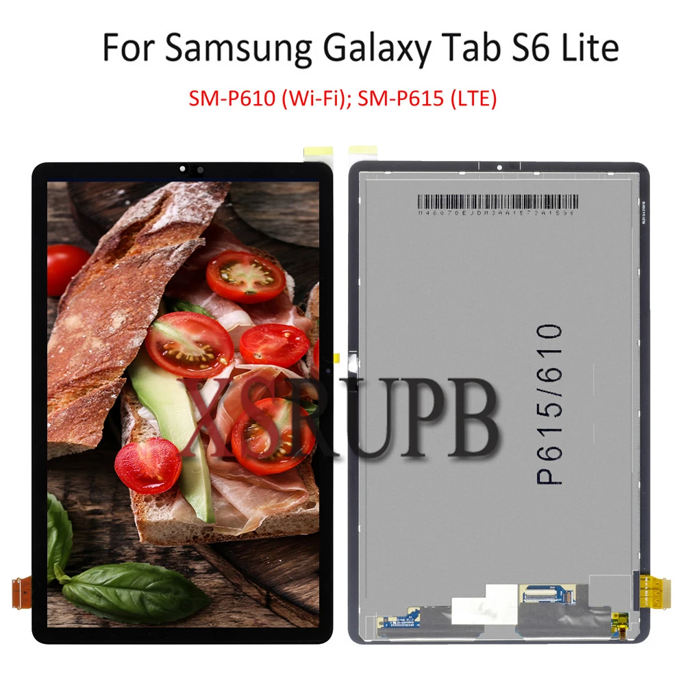 Original For Samsung Galaxy Tab S6 Lite 10.4 P610 P615 P615N P617 LCD Screen Display Touch Digitizer Assembly
