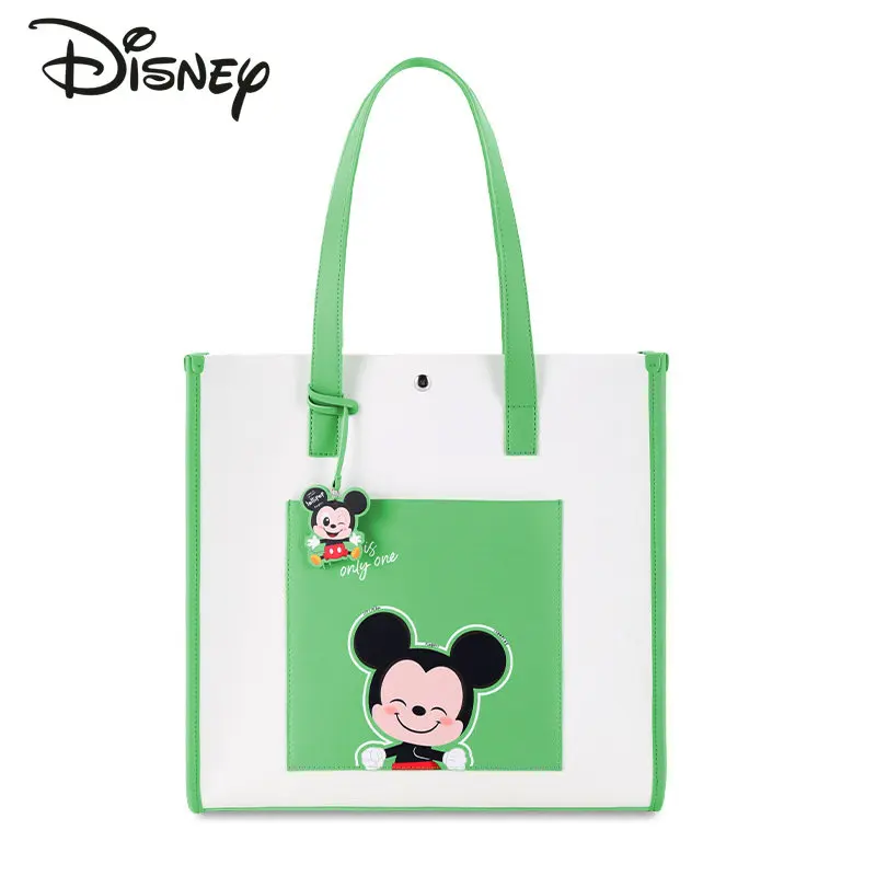 Disney's New Computer Bag Fashion High Quality 14 Inch Laptop Shoulder Bag Cartoon Solid Color Small Fresh Portable Business Bag