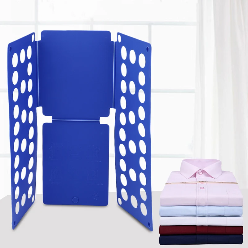 Plastic Clothes Folding Board Easy and Fast Kids Laundry Folder Shirt Folding Board Home Storage Tool for Kid Children Adults