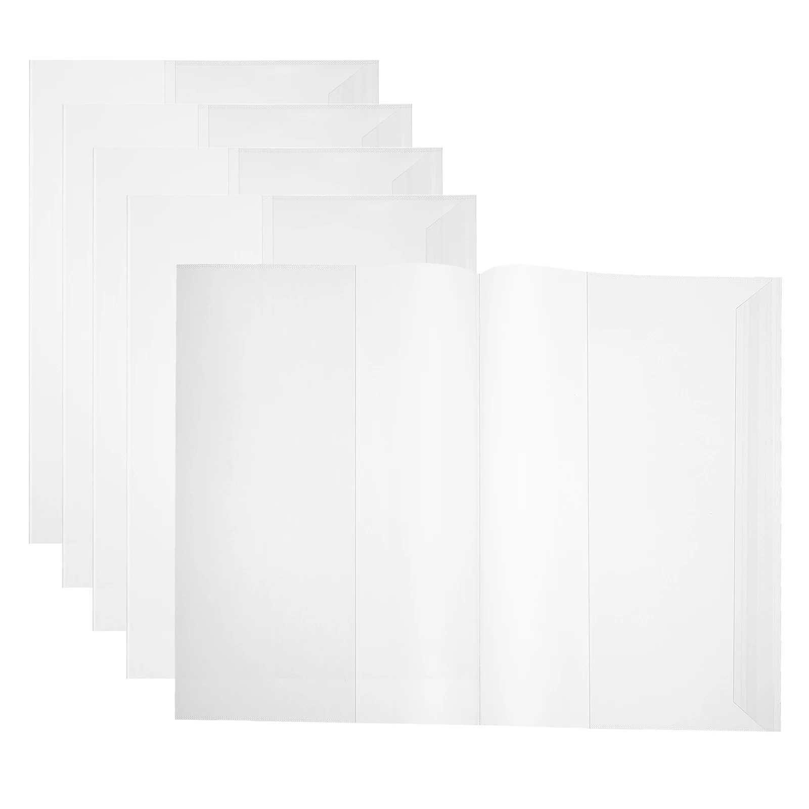 

5 Pcs Books Cover Protector Clear Waterproof Film for Kids Pp Transparent Textbook Sleeve Student