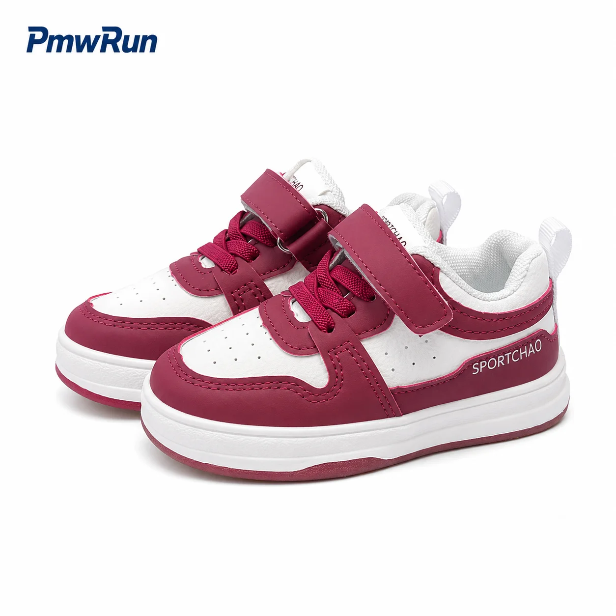 PU Leather Sport Shoes For Children Trend Fashion Boy's Girl's Running Footwear Anti-slippery Waterproof Kid's Sneakers