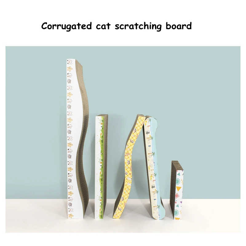 Cat Scratch Board Big Size Cat Toy Double-sided Durable Pet Scratcher Pad Bed Mat Toy Claw Care Toy Cardboard Pet Supplies