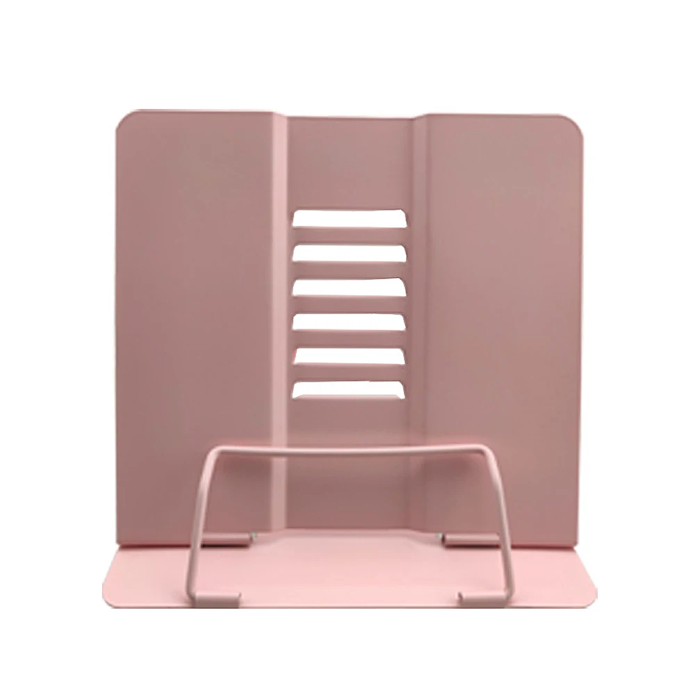 Soporte de escritorio plegable para libros, soporte de lectura de Metal, soporte ajustable para documentos y libros de cocina, soportes portátiles para libros