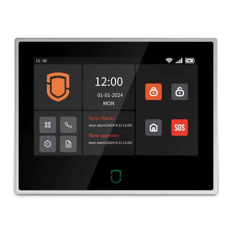 TuyaSmart Life ワイヤレス 7 インチ タッチ スクリーン IPS 4G GSM SMS WIFI ホーム盗難セキュリティ警報システム