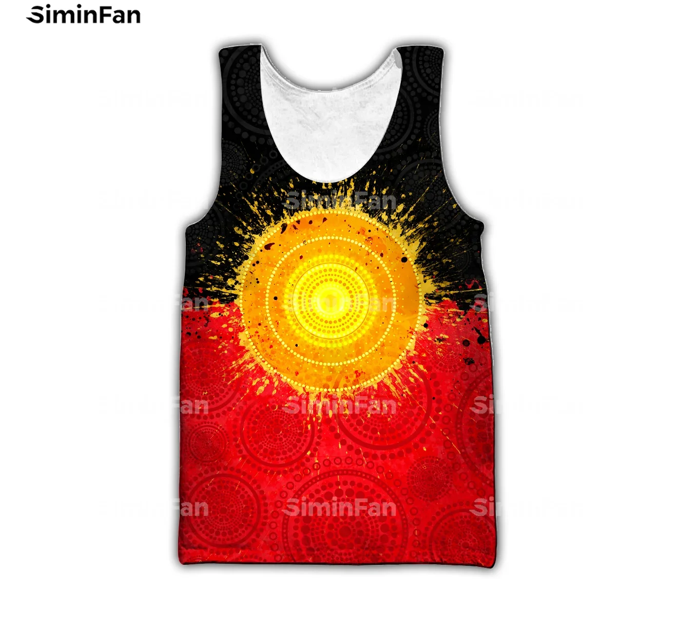 Aboriginal Australia Flag Kangaroo Sun 3D Printed Mens Tank Tops Male Casual Vest Summer Sleeveless Tee Unisex Female Undershirt