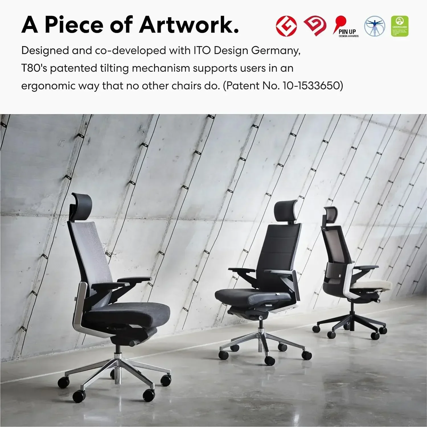 SIDIZ-T80 Premium Ergonomic Office Chair, Extreme Comfort, Home Desk  Adjustable Headrest, Lumbar, Black Chair