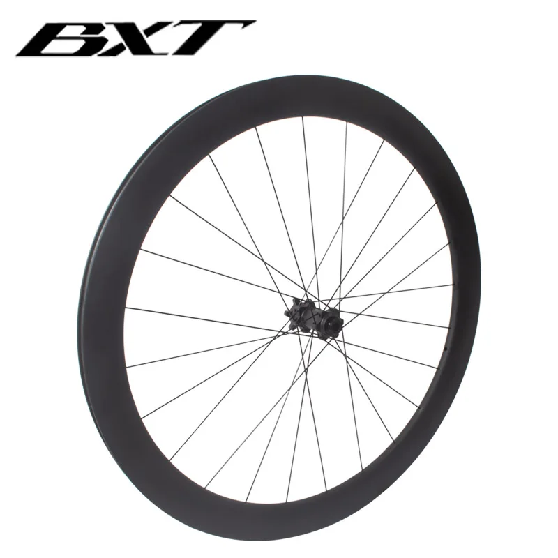 BXT 700c Road Bike Carbon Wheelset Clincher Carbon Wheels UD Matte Bicycle Wheels Disk Bicycle Wheel Rims For Cycling