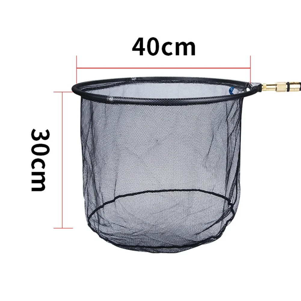 35/40/45mm Fishing Net Carbon Fiber Telescoping Fishing Landing Rod Net Folding Net Bag Carp Fishing Tackles Fishing Rod Net