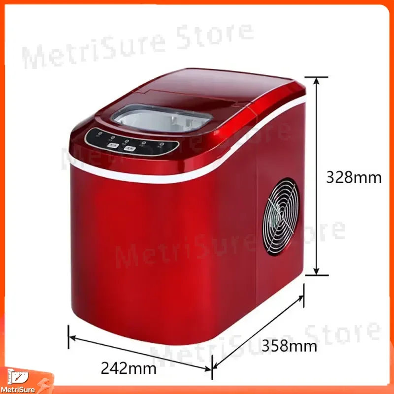Mini Ice Maker for Home Office Bar Fast Ice Making Portable Countertop Ice Maker with Self-Cleaning Function 12/9/6