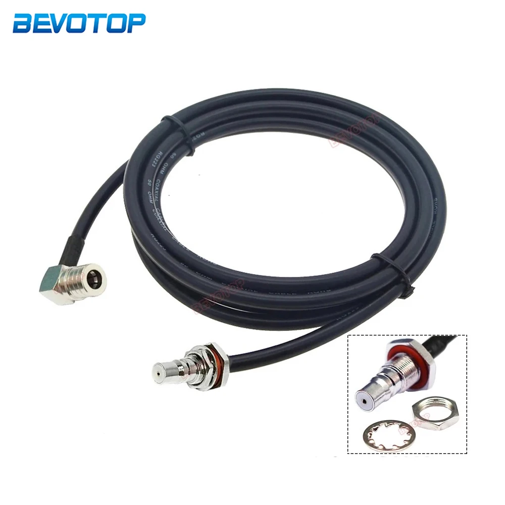 

1Pcs QMA to QMA RG223 Cable QMA Male Plug Female Jack Connector 50 Ohm Double Shielded Low Loss RG-223 Pigtail Extension Jumper