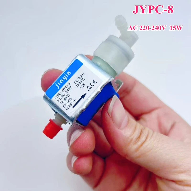 

JYPC-8 Электромагнитный электромагнитный насос для утюгов 220 В до 240 В 15 Вт Паровая швабра Отпариватель для одежды Детали клапана кофемашины