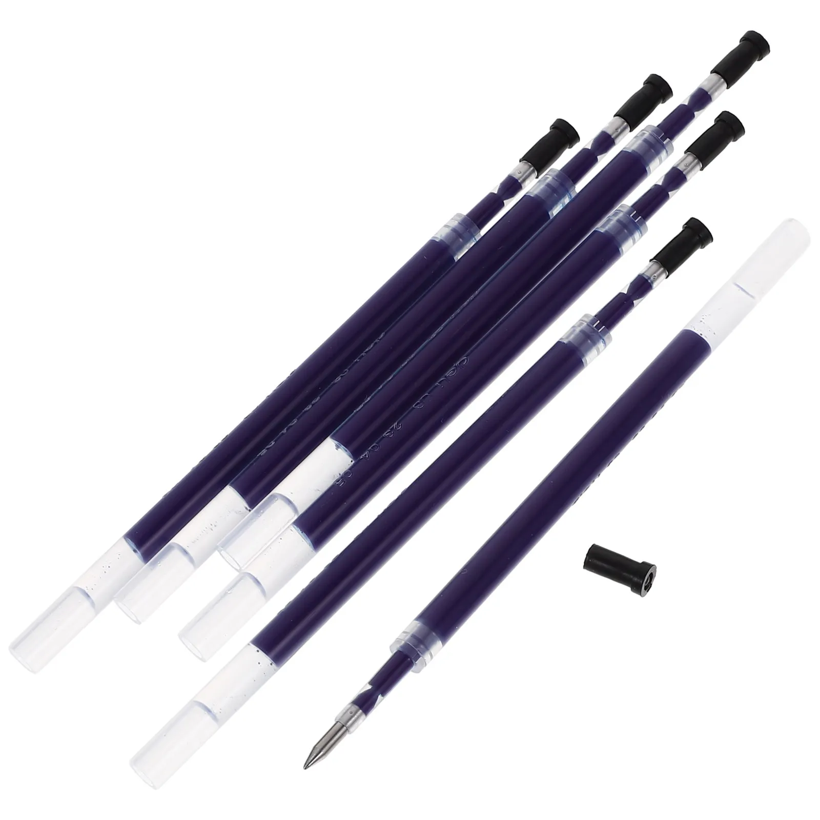 

20Pcs Neutral Pen Refills Press Type Gel Ink Smooth Flow Fine Tip Portable Plastic Refills for Students Teens School Office
