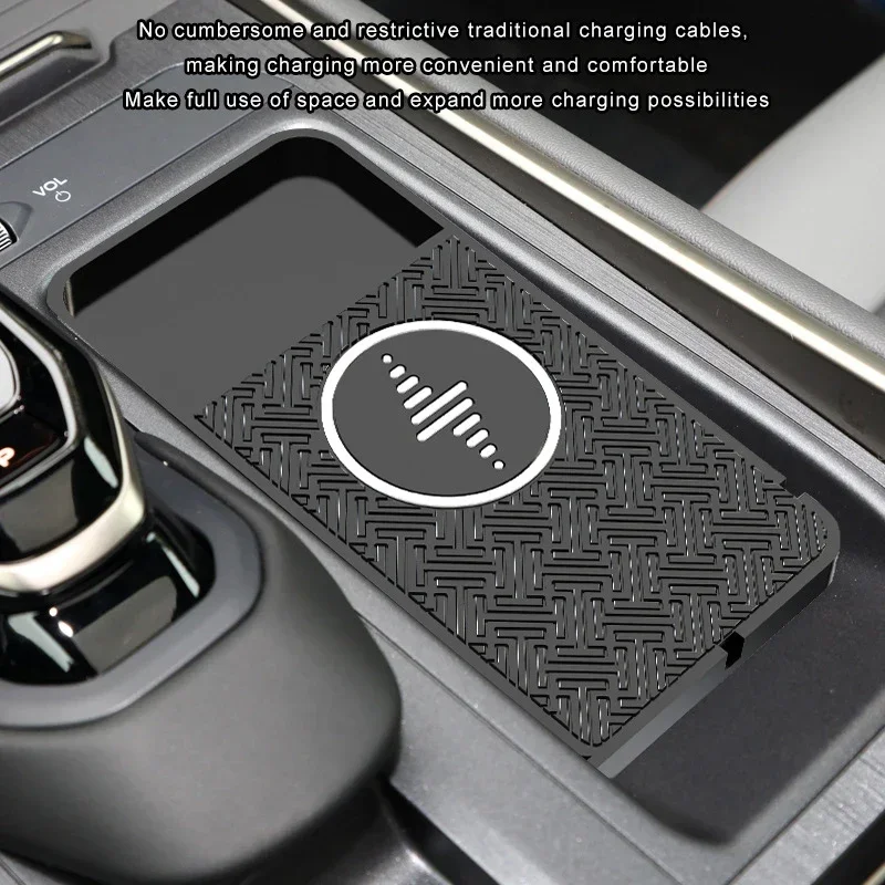 Wireless Car Charger Charging Pad 15w Non Slip Fast Charger For Samsung Car Wireless Charger For Android For iPhone 15 14 13 12